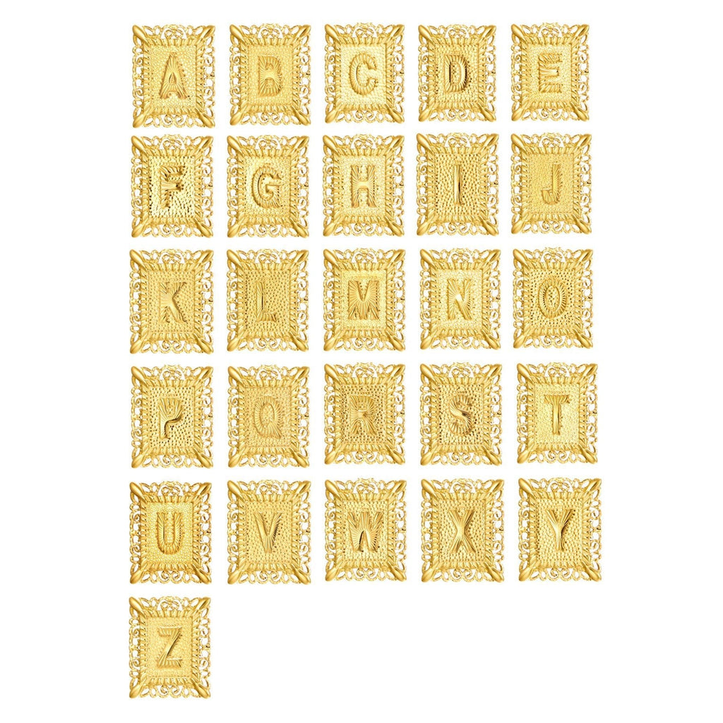 2pc 14k Initial & Cross Necklace Set