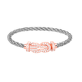 CHANCE LARGE 8 FIGURE BUCKLE FULL DIAMOND BRACELET ROSE GOLD VIP
