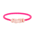 CHANCE LARGE 8 FIGURE BUCKLE FULL DIAMOND BRACELET ROSE GOLD VIP