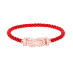 CHANCE LARGE 8 FIGURE BUCKLE FULL DIAMOND BRACELET ROSE GOLD VIP