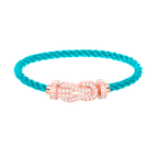 CHANCE LARGE 8 FIGURE BUCKLE FULL DIAMOND BRACELET ROSE GOLD VIP