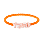 CHANCE LARGE 8 FIGURE BUCKLE FULL DIAMOND BRACELET ROSE GOLD VIP