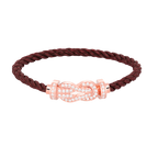 CHANCE LARGE 8 FIGURE BUCKLE FULL DIAMOND BRACELET ROSE GOLD VIP