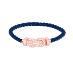 CHANCE LARGE 8 FIGURE BUCKLE FULL DIAMOND BRACELET ROSE GOLD VIP