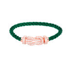 CHANCE LARGE 8 FIGURE BUCKLE FULL DIAMOND BRACELET ROSE GOLD VIP