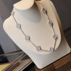 CLOVER | 10-Motif Purple Necklace