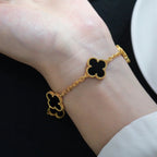 CLOVER 5 MOTIF ONYXS BRACELET COLLECTION