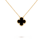 CLOVER Black Pendant Necklace