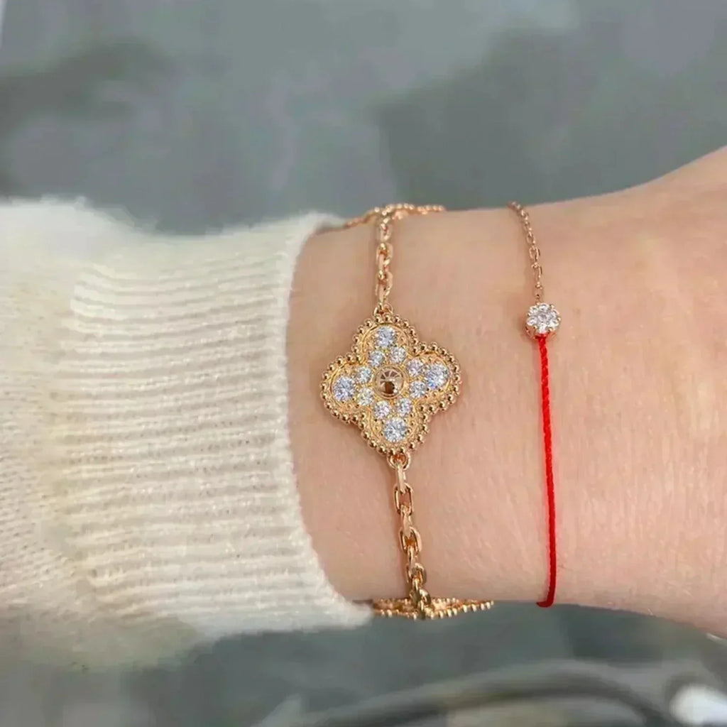 CLOVER 5 MOTIF FULL DIAMOND BRACELET COLLECTION