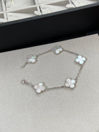 CLOVER WHITE PEARL MOP 5 MOTIF BRACELET COLLECTION