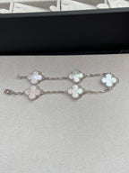 CLOVER WHITE PEARL MOP 5 MOTIF BRACELET COLLECTION