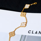 CLOVER WHITE PEARL MOP 5 MOTIF BRACELET COLLECTION