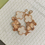 CLOVER WHITE PEARL MOP 5 MOTIF BRACELET COLLECTION