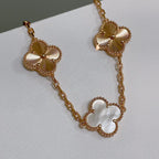 CLOVER WHITE PEARL MOP 5 MOTIF BRACELET COLLECTION