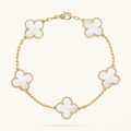 CLOVER White Bracelet - Elegant Minimalist Accessory