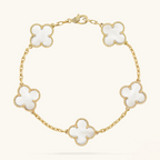 CLOVER White Bracelet - Elegant Minimalist Accessory