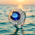 DEEP HALO RING - (ADJUSTABLE)
