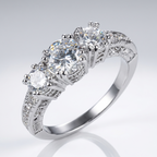 SILVER TRINITY RING