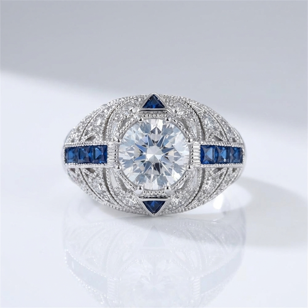 SILVER VAULT RING