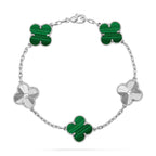 CLOVER 5 MOTIF MALACHITE BRACELET COLLECTION VIP