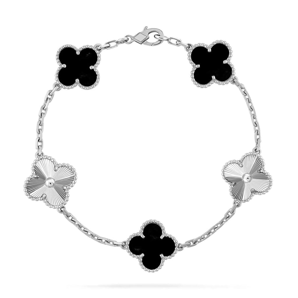 CLOVER 5 MOTIF ONYXS BRACELET COLLECTION