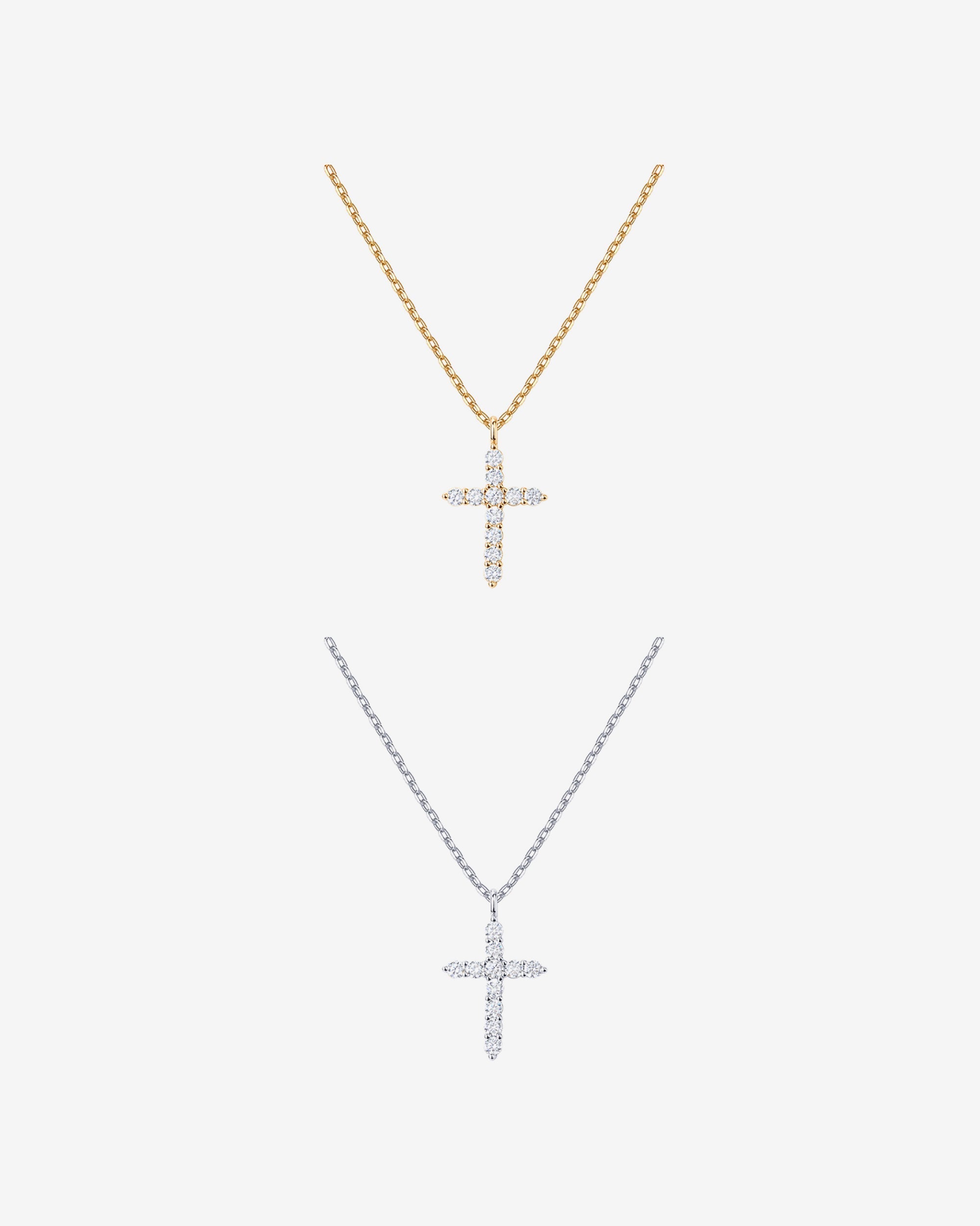 Cubic Zirconia Cross Pendant