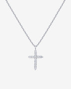 Cubic Zirconia Cross Pendant