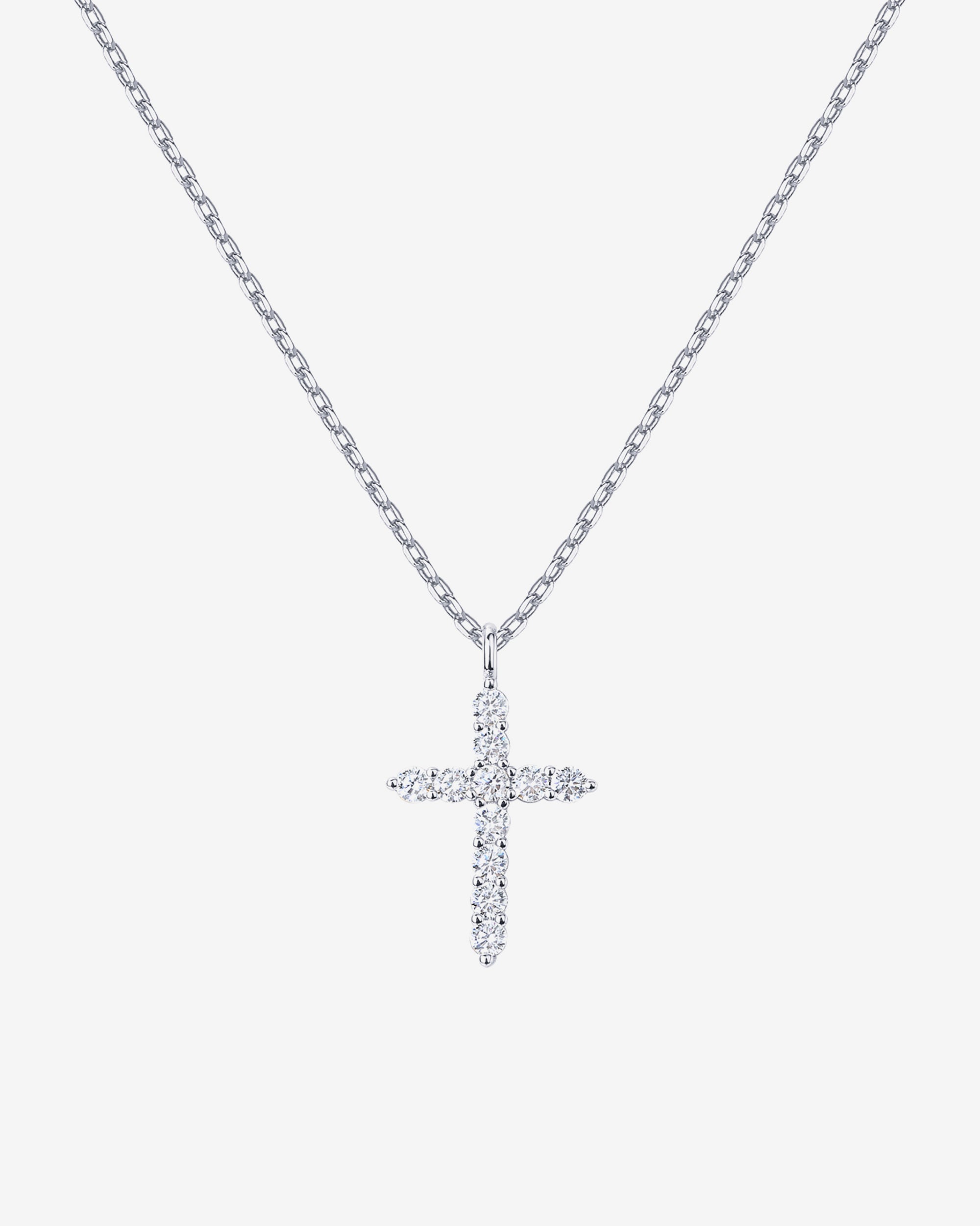 Cubic Zirconia Cross Pendant