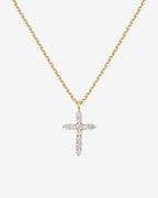 Cubic Zirconia Cross Pendant