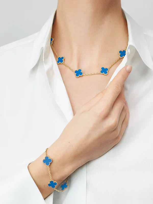 Clover Blue Bracelet - Elegant Everyday Jewelry
