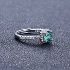 Adjustable Green Zircon Crystal Ring