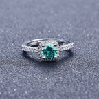 Adjustable Green Zircon Crystal Ring