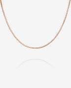 Stackable Mini Square Box Chain Necklace