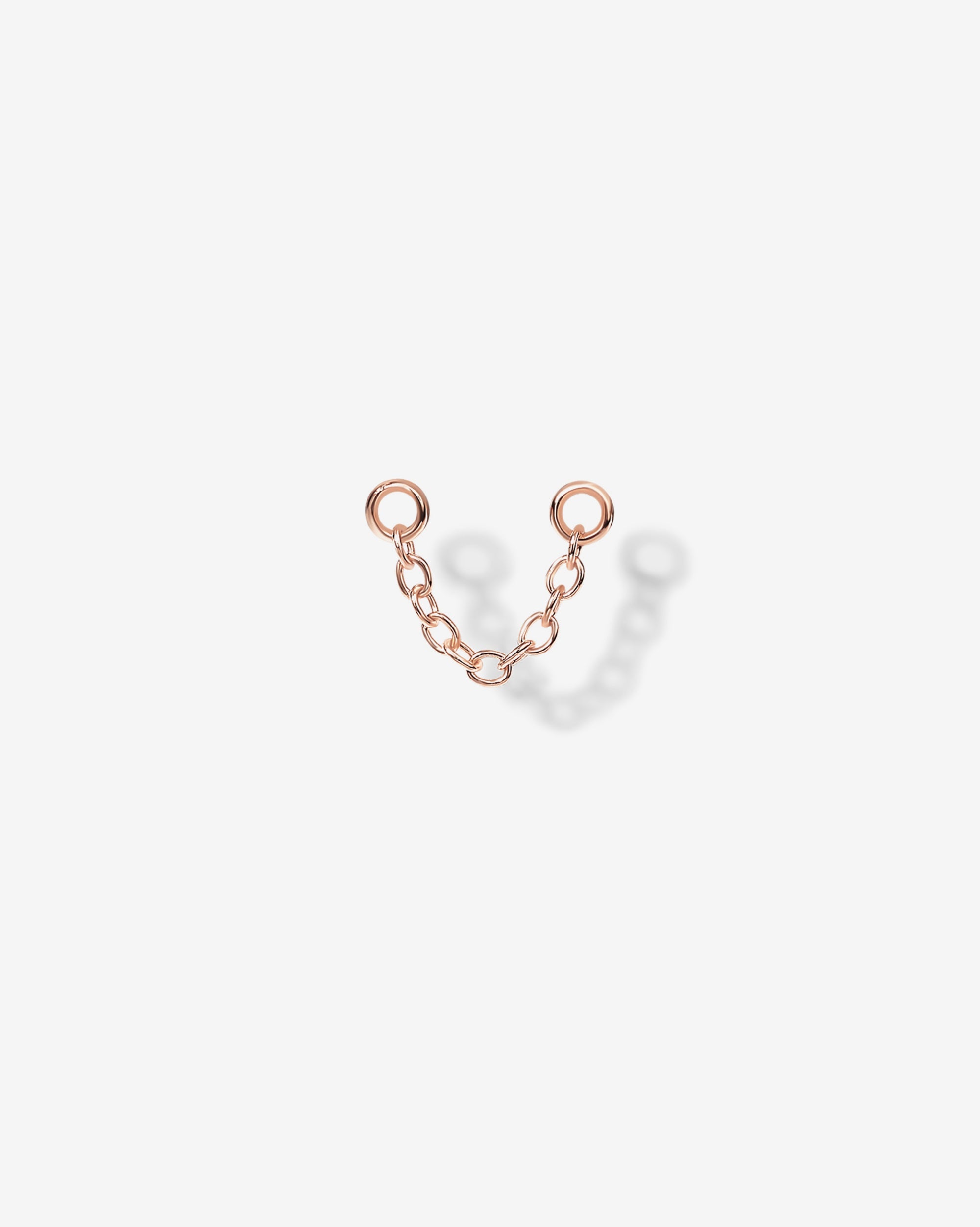 Double Piercing Earrings Link Chain