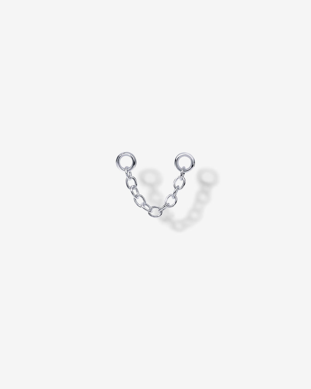 Double Piercing Earrings Link Chain