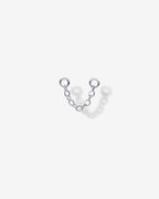 Double Piercing Earrings Link Chain