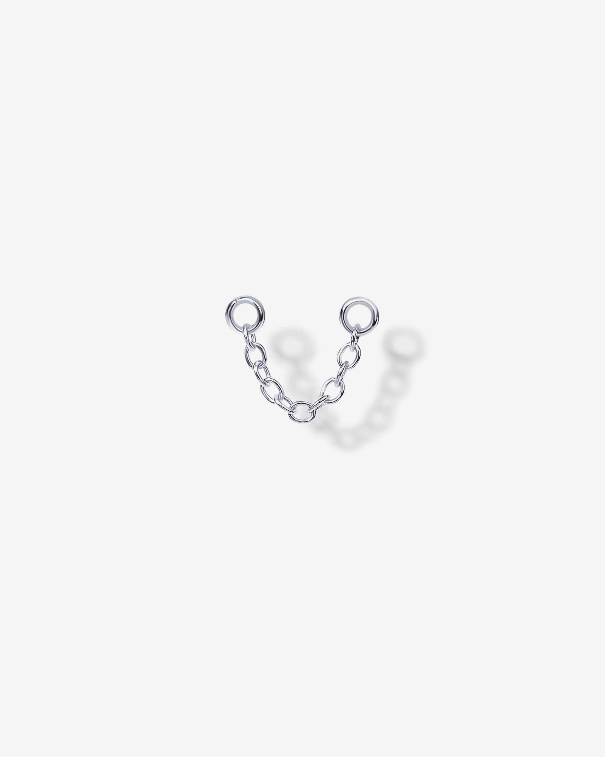 Double Piercing Earrings Link Chain