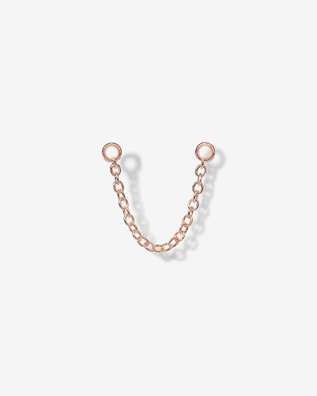 Double Piercing Earrings Link Chain
