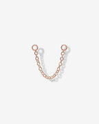 Double Piercing Earrings Link Chain