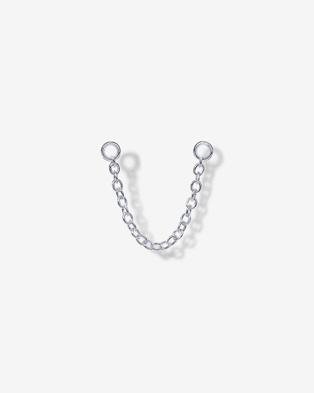 Double Piercing Earrings Link Chain