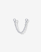 Double Piercing Earrings Link Chain