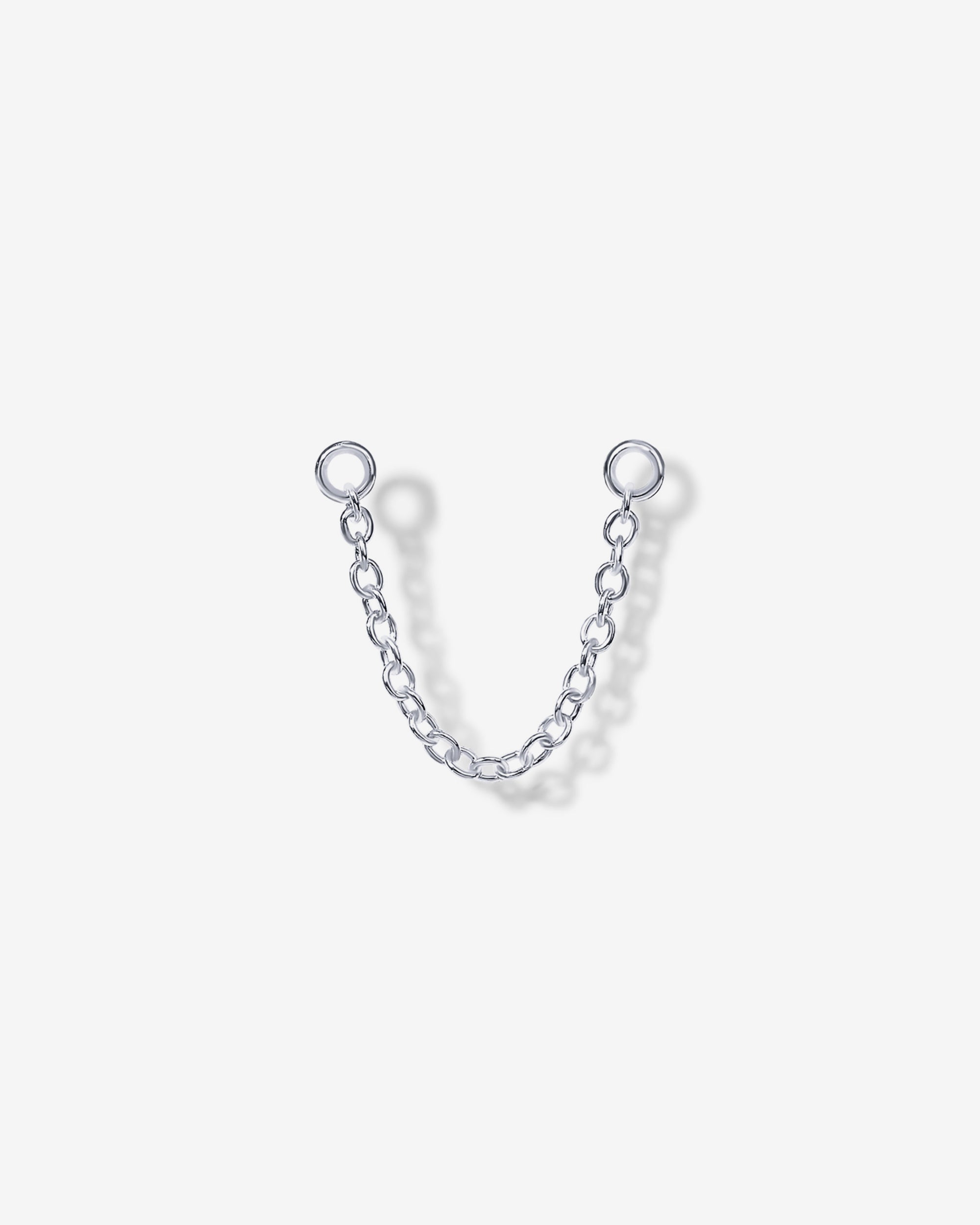Double Piercing Earrings Link Chain
