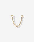 Double Piercing Earrings Link Chain
