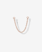 Double Piercing Earrings Link Chain