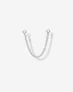 Double Piercing Earrings Link Chain