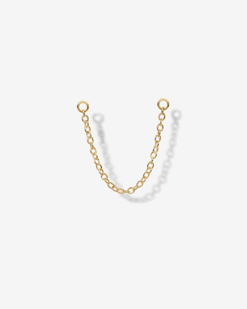 Double Piercing Earrings Link Chain