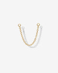 Double Piercing Earrings Link Chain