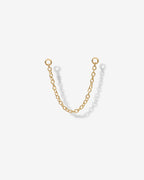 Double Piercing Earrings Link Chain