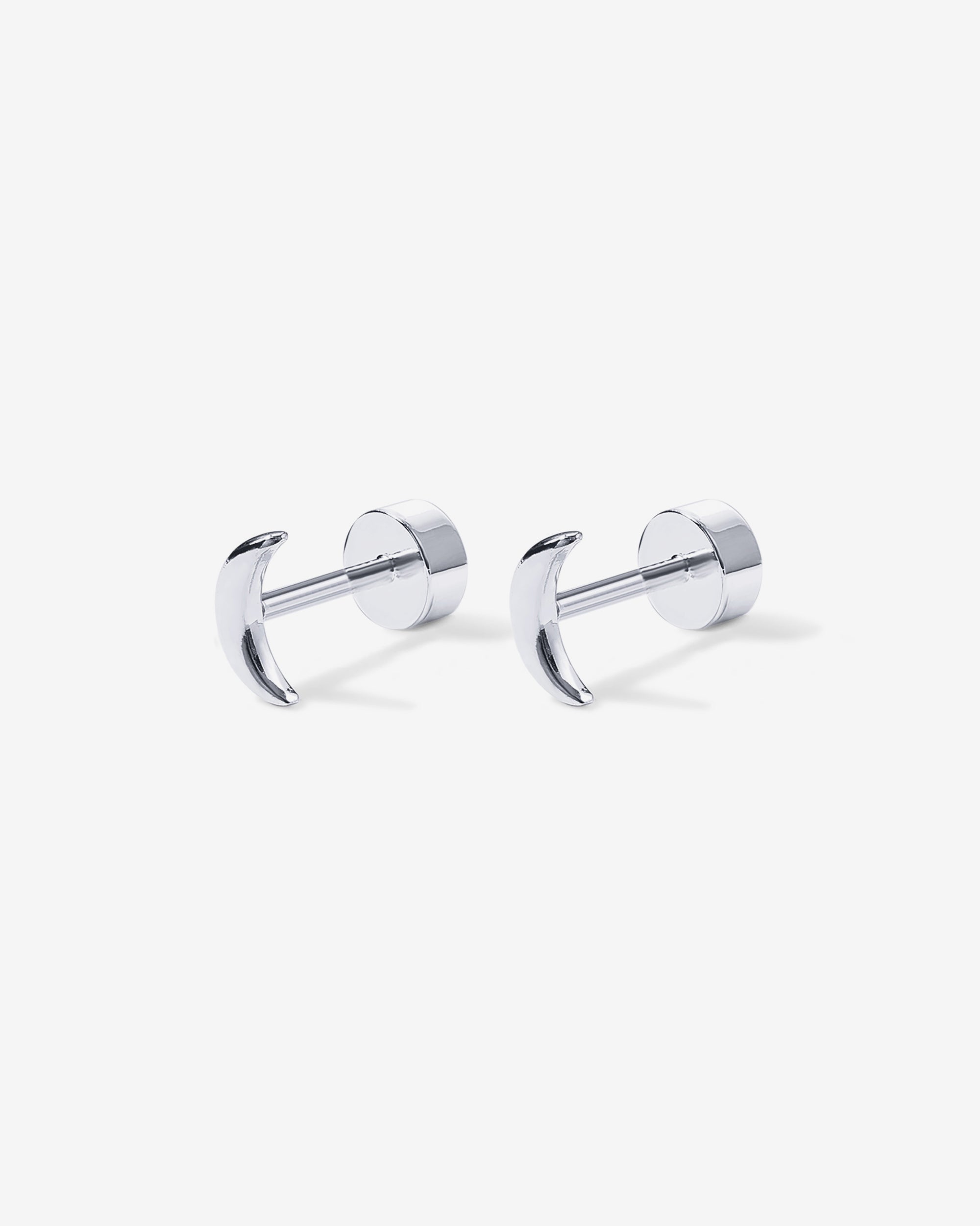 Tiny Moon Screw Back Studs