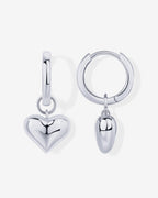 Heart Charm Earrings